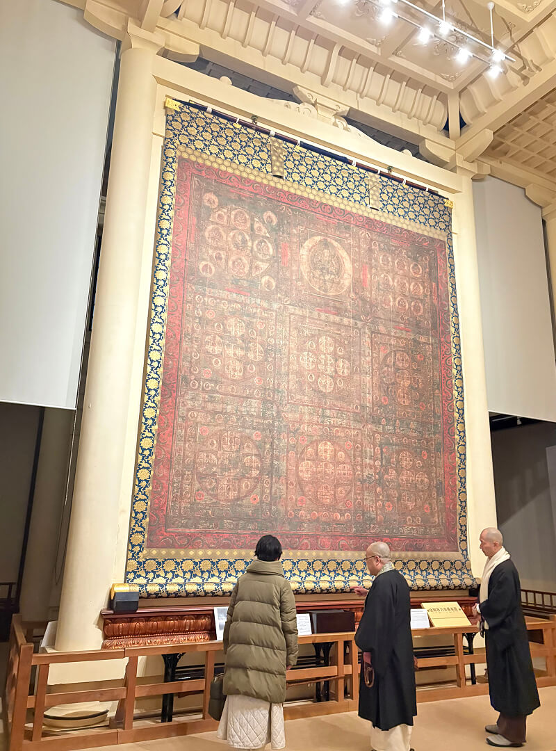 複製「絹本著色両界曼荼羅図」（血曼荼羅）金剛界 ／本館（紫雲殿）